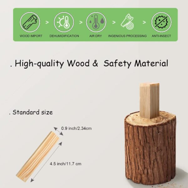 ICEKO KN 100 Bloques de madera natural - Imagen 3