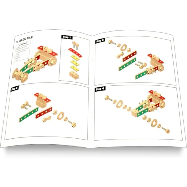 Melissa & Doug banco de trabajo 55 pcs de construcción - Imagen 7