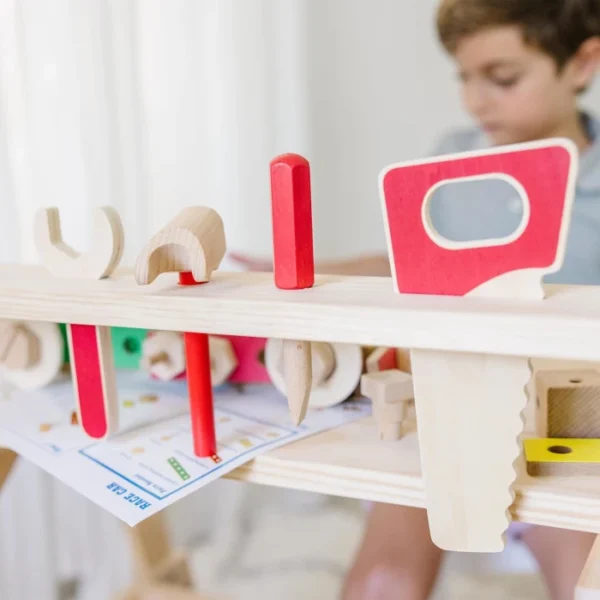 Melissa & Doug banco de trabajo 55 pcs de construcción - Imagen 8