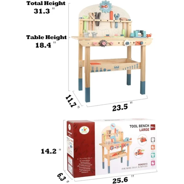 Banco de trabajo Medoga de madera 79 pcs - Imagen 3