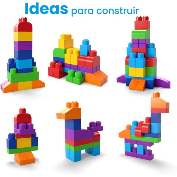 Mega Bloks Bolsa clásica con 60 Bloques de construcción - Imagen 2