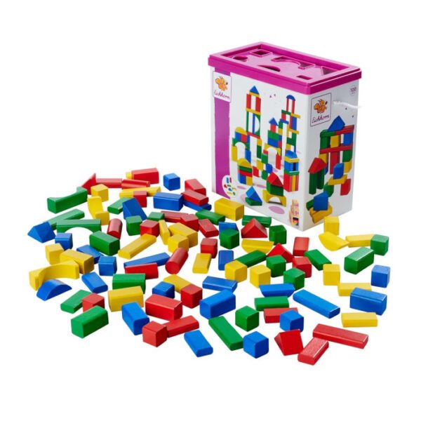 Bloques de madera de colores 100 pcs Eichhorn