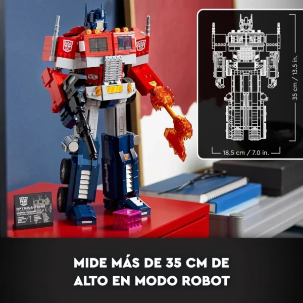 Optimus Prime robot y camión LEGO Icons 1508 pcs - Imagen 7
