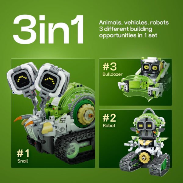 Sillbird Robot transformable 478 pcs controlado por App 3 en 1 - Imagen 5
