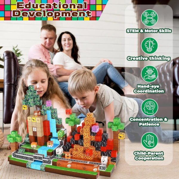 Bloques Magnéticos Montessori 100 pcs 5 escenarios - Imagen 6