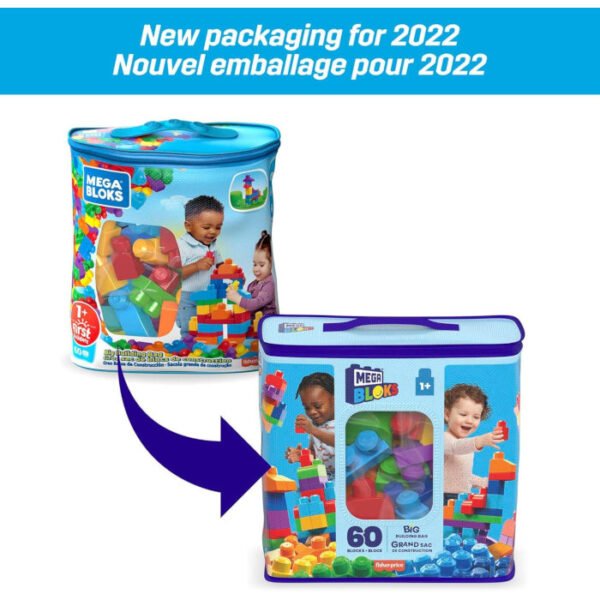 Mega Bloks Bolsa clásica con 60 Bloques de construcción - Imagen 5