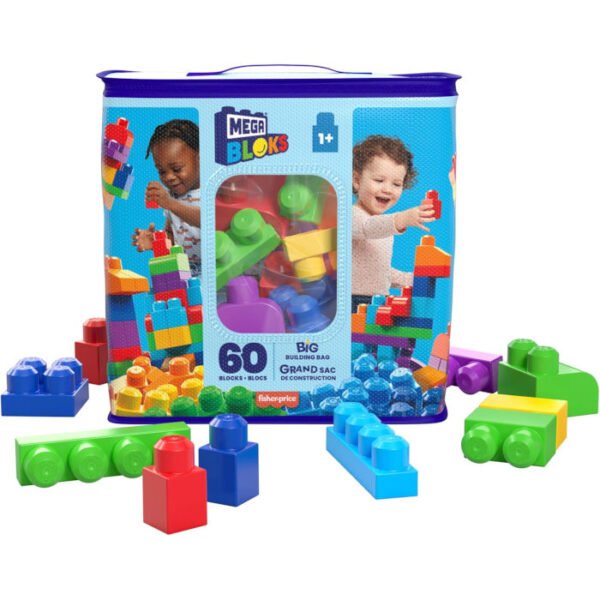 Mega Bloks Bolsa clásica con 60 Bloques de construcción