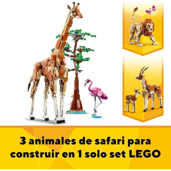 Jirafa gacelas y león 3 en 1 LEGO Creator 780 pcs - Imagen 2