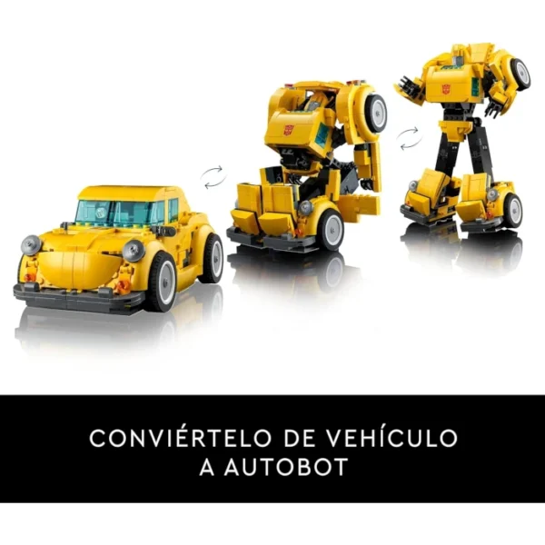 Transformers Bumblebee coleccionable LEGO Icons 950 pcs - Imagen 4