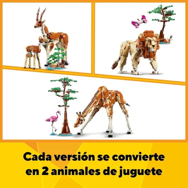 Jirafa gacelas y león 3 en 1 LEGO Creator 780 pcs - Imagen 3