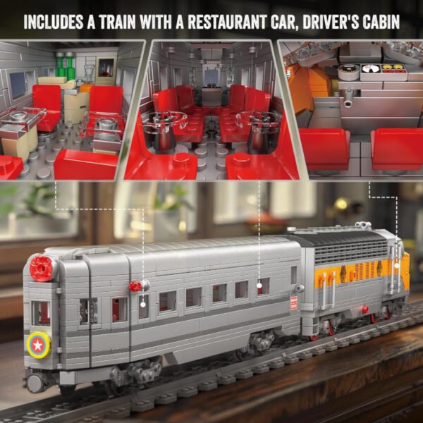 Locomotora controlada por App o control Mould King - Imagen 4