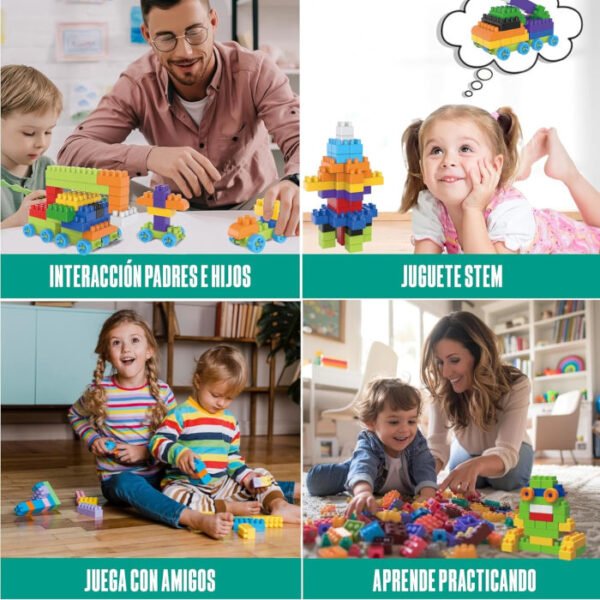 Bloques incluye ruedas 148 pcs BERYLED - Imagen 6