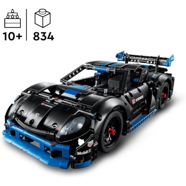 Coche de carreras Porsche GT4 teledirigido LEGO Technic 874 pcs - Imagen 7