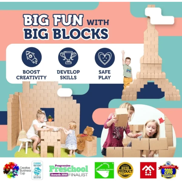100 bloques de cartón GiGi Bloks XXL - Imagen 6