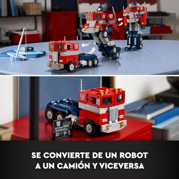 Optimus Prime robot y camión LEGO Icons 1508 pcs - Imagen 6