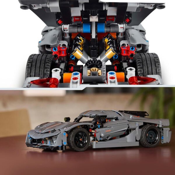 Hipercoche Koenigsegg Jesko Absolut gris LEGO Technic 801 pcs - Imagen 8