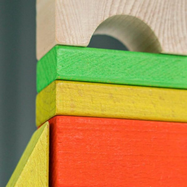 Bloques de madera 14 pcs y 15 ideas de construcción - Imagen 7