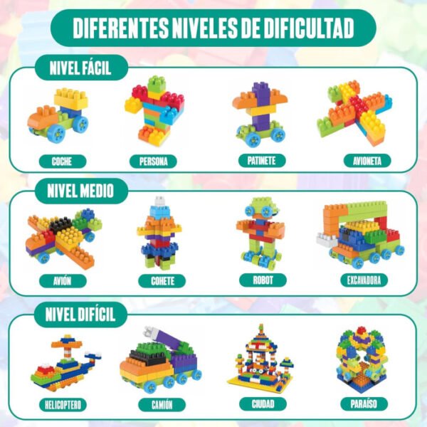 Bloques incluye ruedas 148 pcs BERYLED - Imagen 3