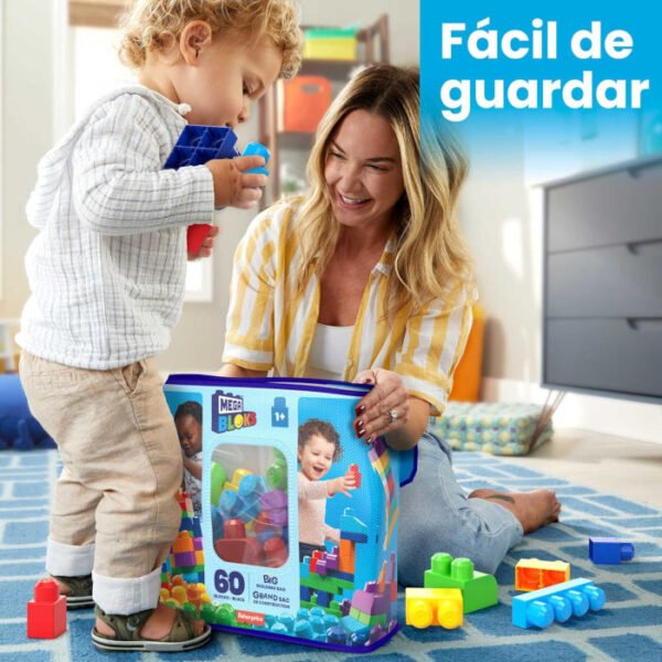 Mega Bloks Bolsa clásica con 60 Bloques de construcción - Imagen 4