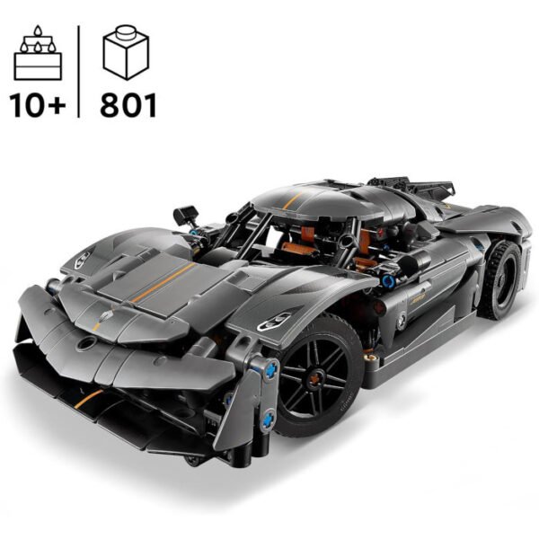 Hipercoche Koenigsegg Jesko Absolut gris LEGO Technic 801 pcs - Imagen 7