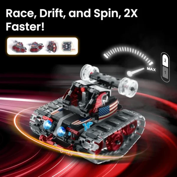 Technic robot controlado por App 4 en 1 de 631 pcs - Imagen 4