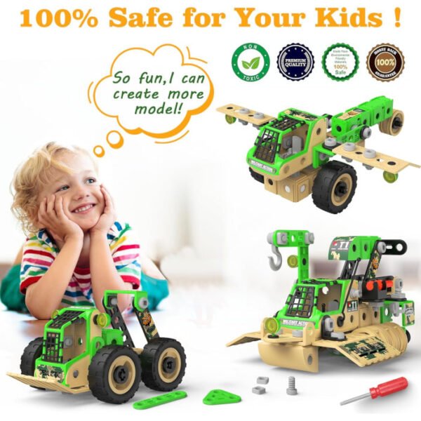 MOONTOY bloques de construcción 229 pcs Montessori - Imagen 7