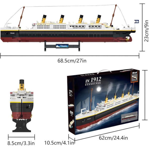 Titanic maqueta 2022 pcs réplica precisa de la película. - Imagen 2