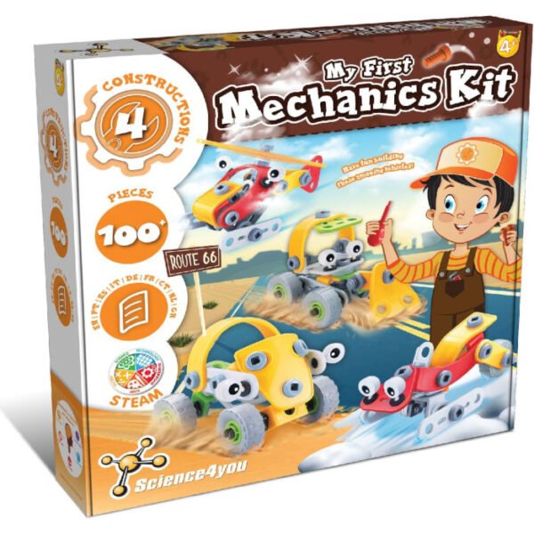 Laboratorio de Mecánica con 4 en 1 modelos 100 pcs Science4you