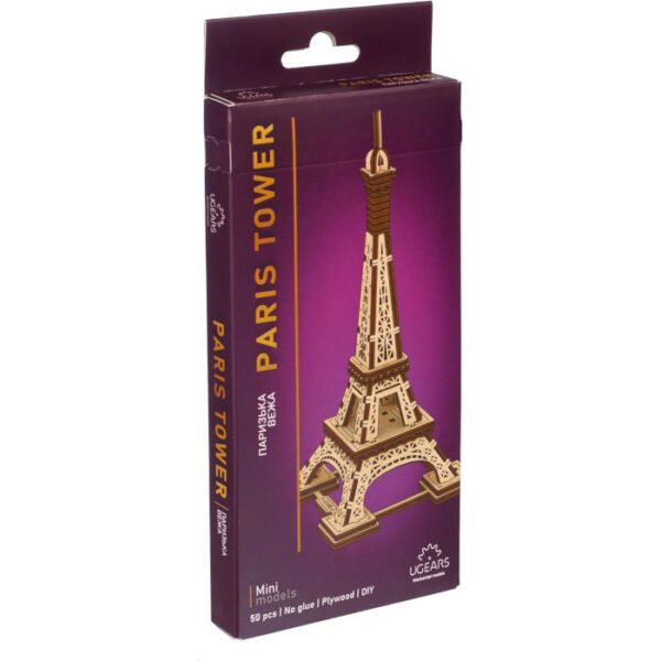 Torre Eiffel de París ensamblaje en madera UGEARS - Imagen 4