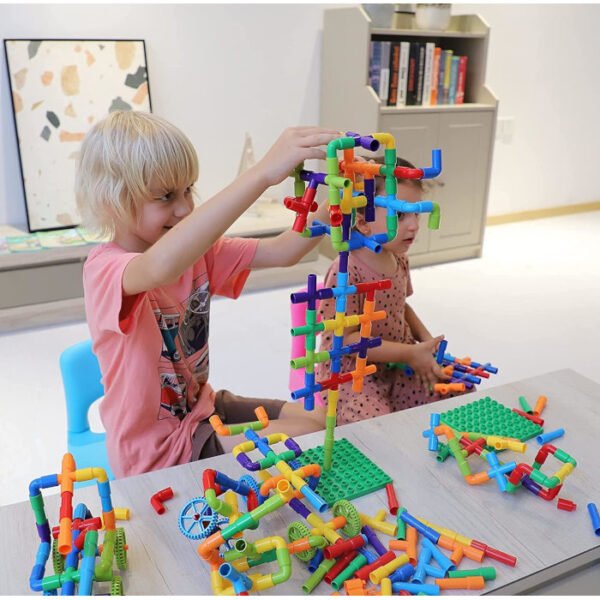 Bloques de construcción de tuberías 188 pcs Burgkidz - Imagen 4
