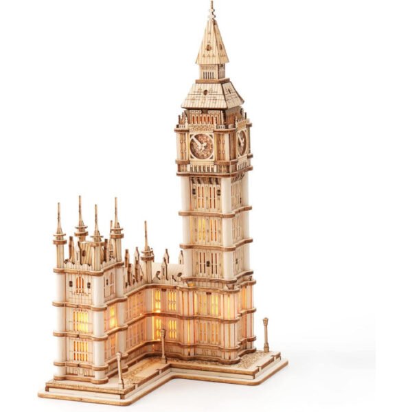 Big Ben maqueta ensamblaje madera ROLIFE 220 pcs - Imagen 3