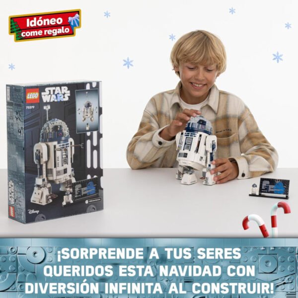 R2-D2 figura articulada cabeza Giratoria periscopio y herramientas LEGO Star Wars - Imagen 3