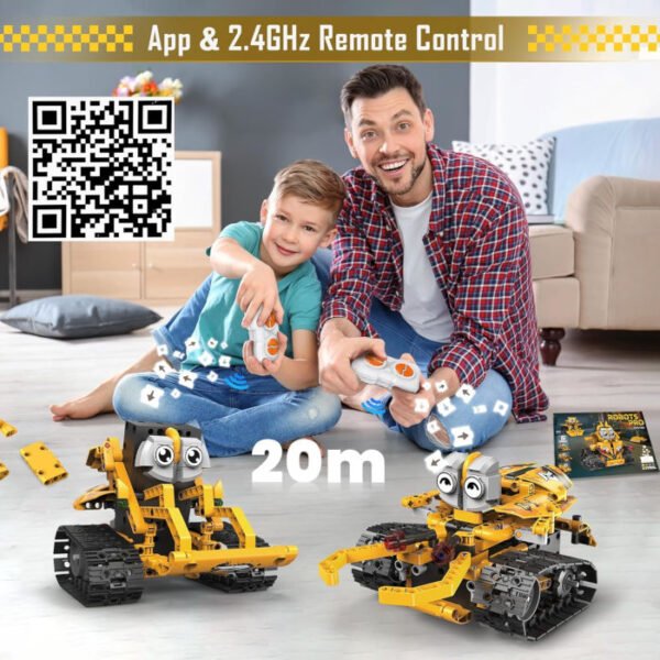 Robots 5 en 1 RC con App y control remoto y batería recargable USB-C - Imagen 6