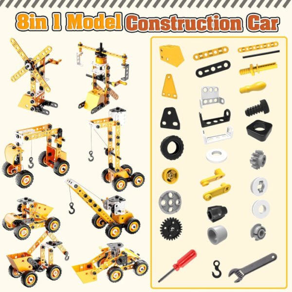 Vehículos de construcción iKidiki 8 en 1 - Imagen 8