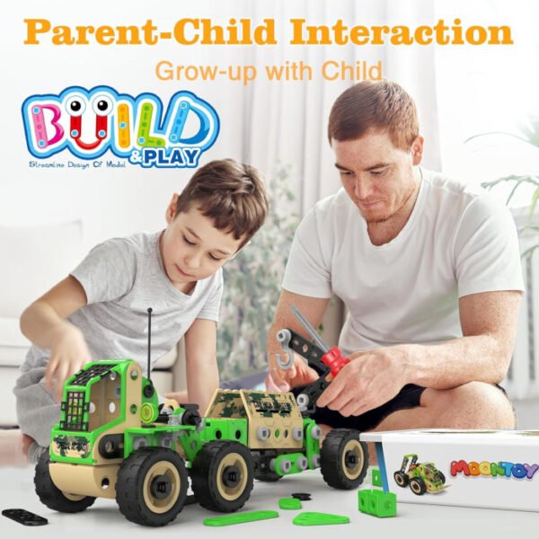 MOONTOY bloques de construcción 229 pcs Montessori - Imagen 6