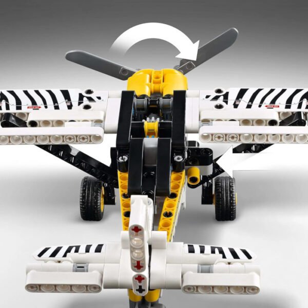 Avioneta maqueta con diseño de Cebra LEGO Technic 333 pcs - Imagen 6