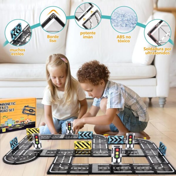 Carreteras magnéticas 50 pcs BuzzoXerex - Imagen 2