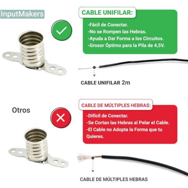 Set de circuitos motores eléctricos pequeños y pila petaca InputMakers - Imagen 3
