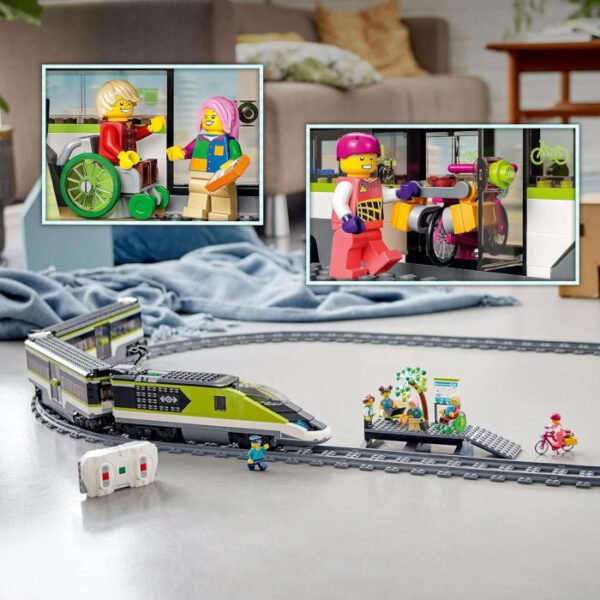 Tren de pasajeros teledirigido con luces y vías LEGO City 764  pcs - Imagen 3
