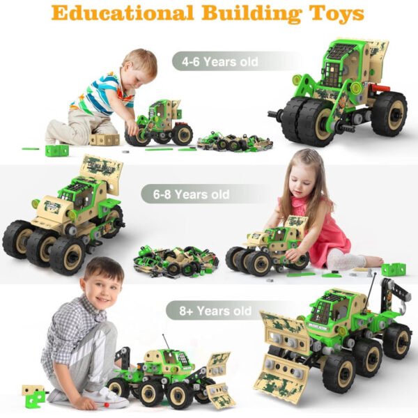 MOONTOY bloques de construcción 229 pcs Montessori - Imagen 4