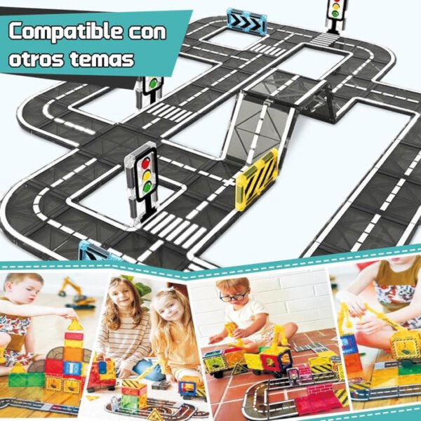 Carreteras magnéticas 50 pcs BuzzoXerex - Imagen 4