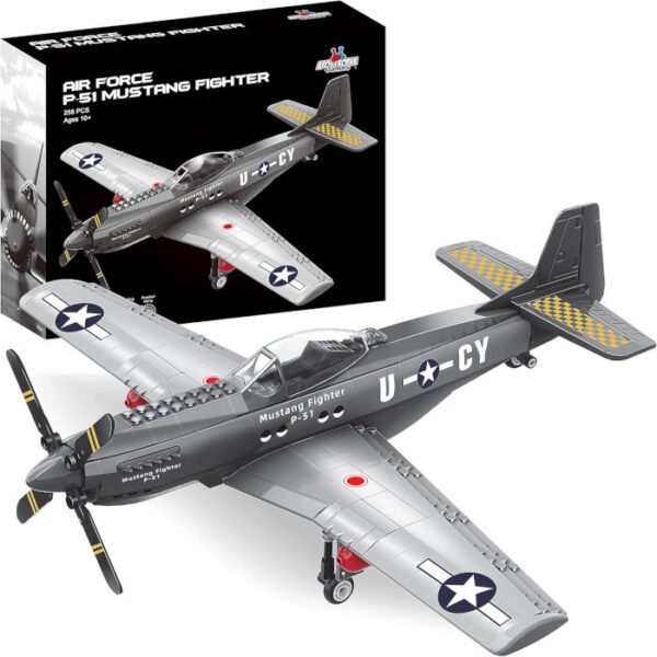 Avión de combate Mustang WW2 P-51 de 258 pcs