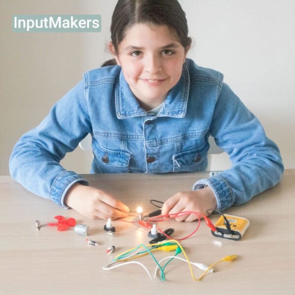 Set de circuitos motores eléctricos pequeños y pila petaca InputMakers - Imagen 6