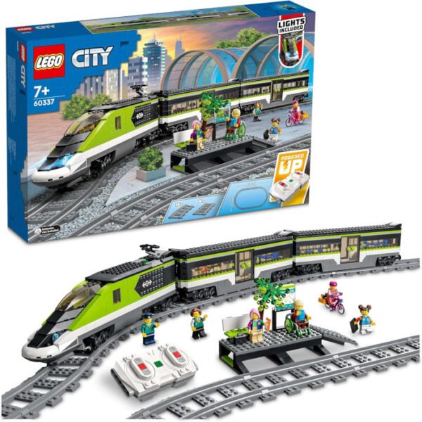Tren de pasajeros teledirigido con luces y vías LEGO City 764  pcs