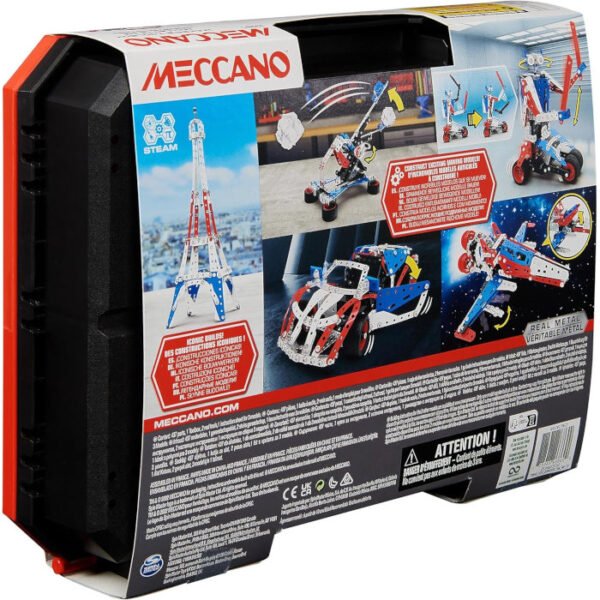 Caja de Herramientas MECCANO 437 pcs 5 en 1 modelos - Imagen 9