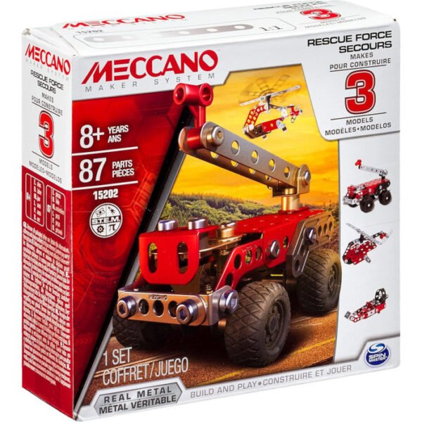 Modelos de vehículos de emergencia 3 en 1 de MECCANO