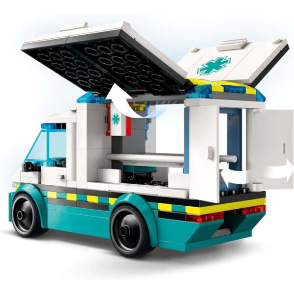 Ambulancia de emergencias juguete educativo Montessori de LEGO City - Imagen 2