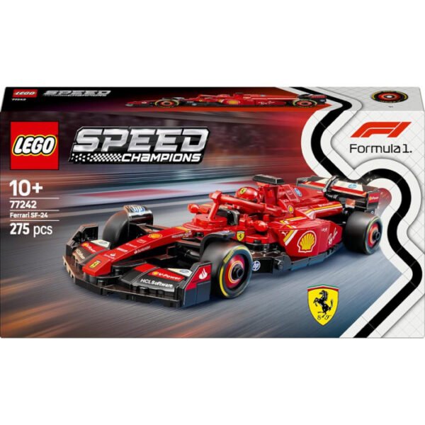 Coche de Carreras Ferrari SF-24 F1 de LEGO Speed - Imagen 3