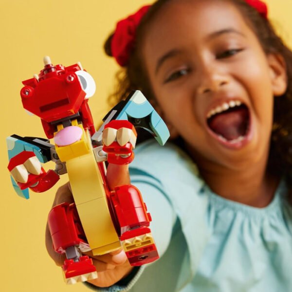 3 en 1 Dragón rojo, figura de pez o ave fénix LEGO Creator - Imagen 5
