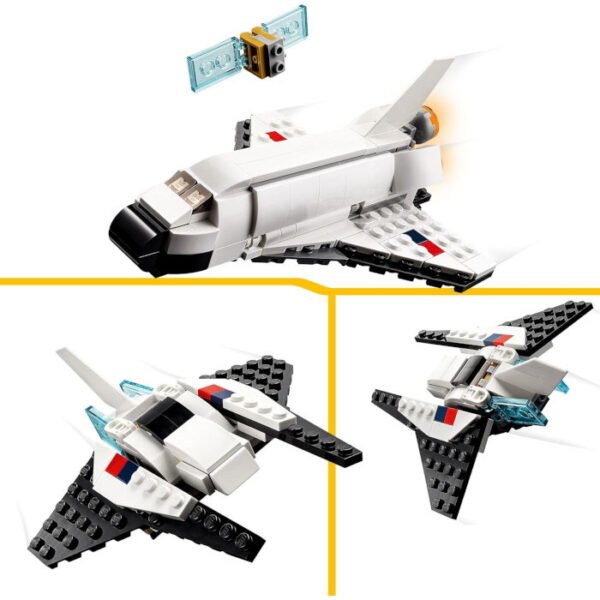 3 en 1 Lanzadera espacial o figura de astronauta o nave de juguete LEGO Creator - Imagen 6